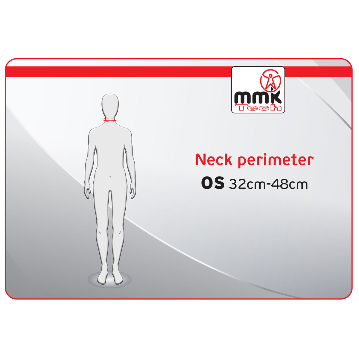 MMK Tech Nackenstützkragen – Größentabelle Halsumfang