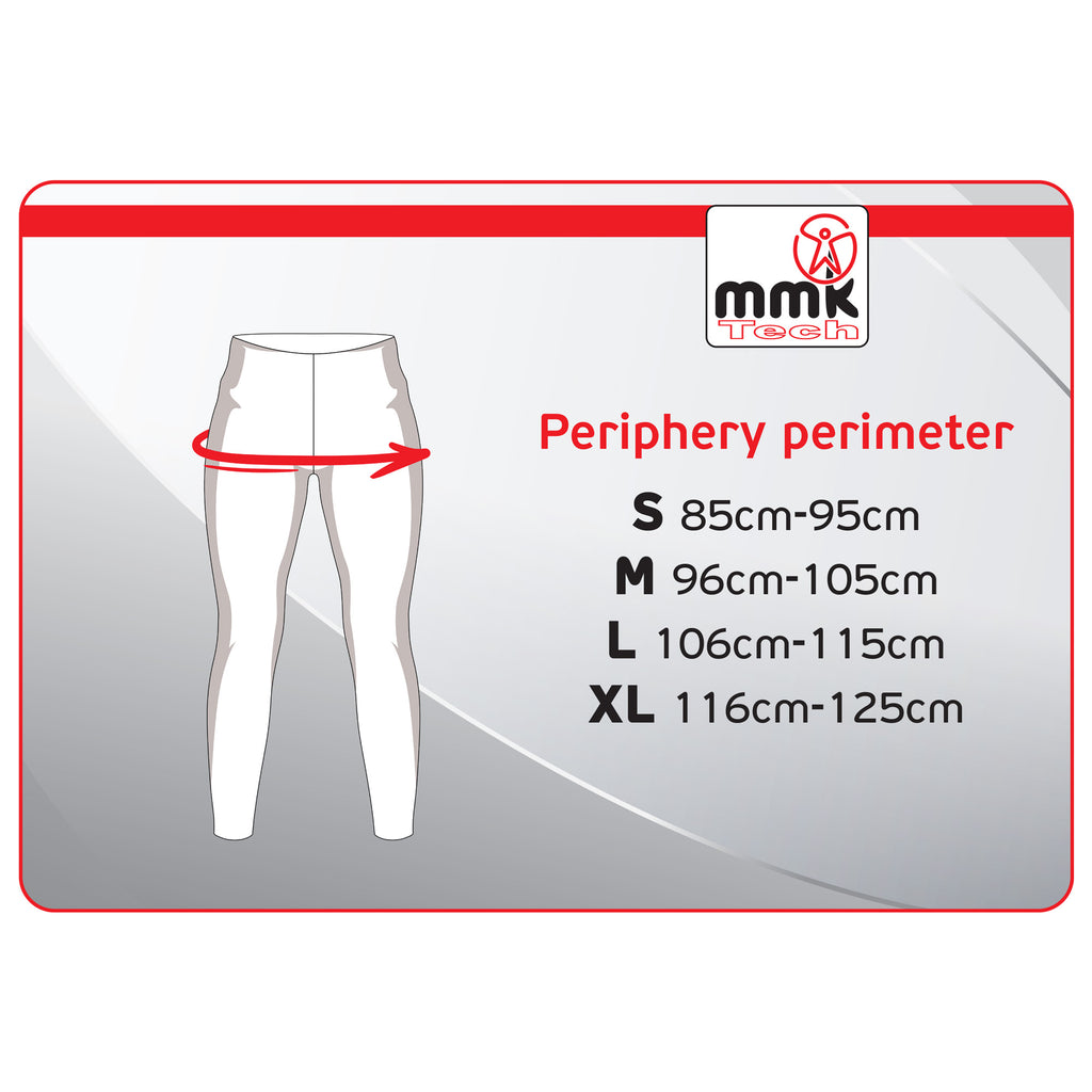 MMK Tech Leggings lang 4/4 – Größentabelle Hüft-/Taillenumfang