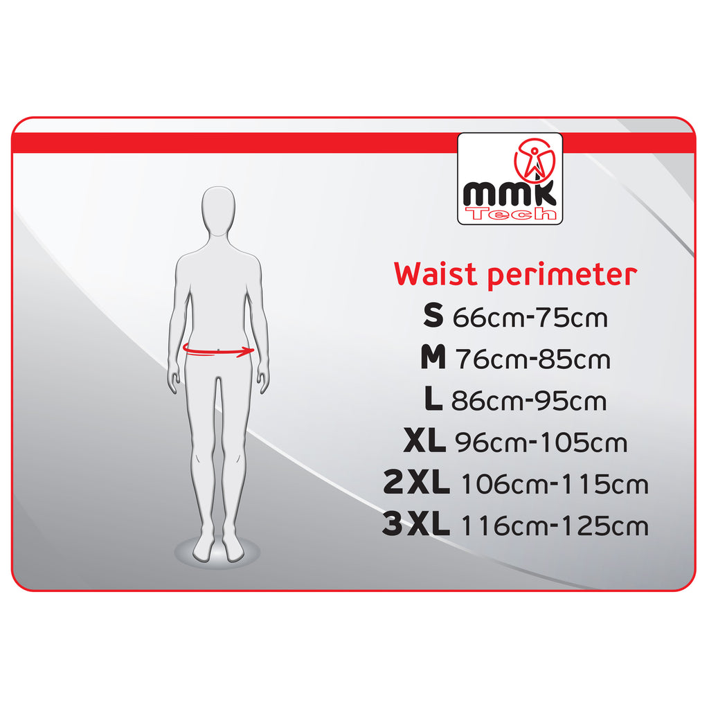Taillenstützgurt mit Keramik-Einlagen 16cm – Elastic Waist Support Schwarz, S-M-L-XL-2XL