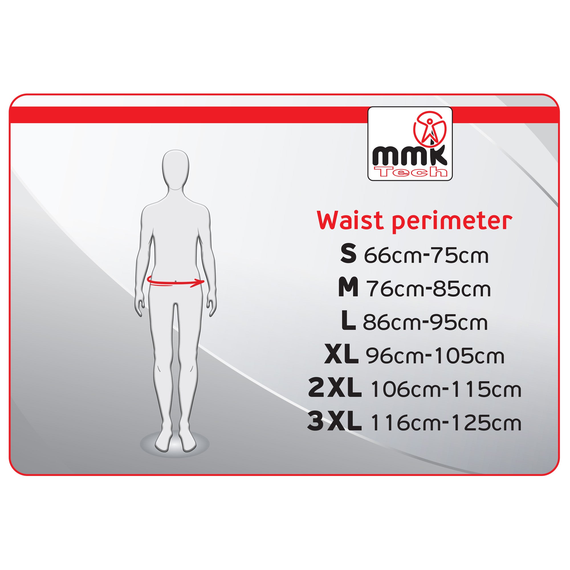 Taillenstützgurt mit Keramik-Einlagen 16cm – Elastic Waist Support Schwarz, S-M-L-XL-2XL